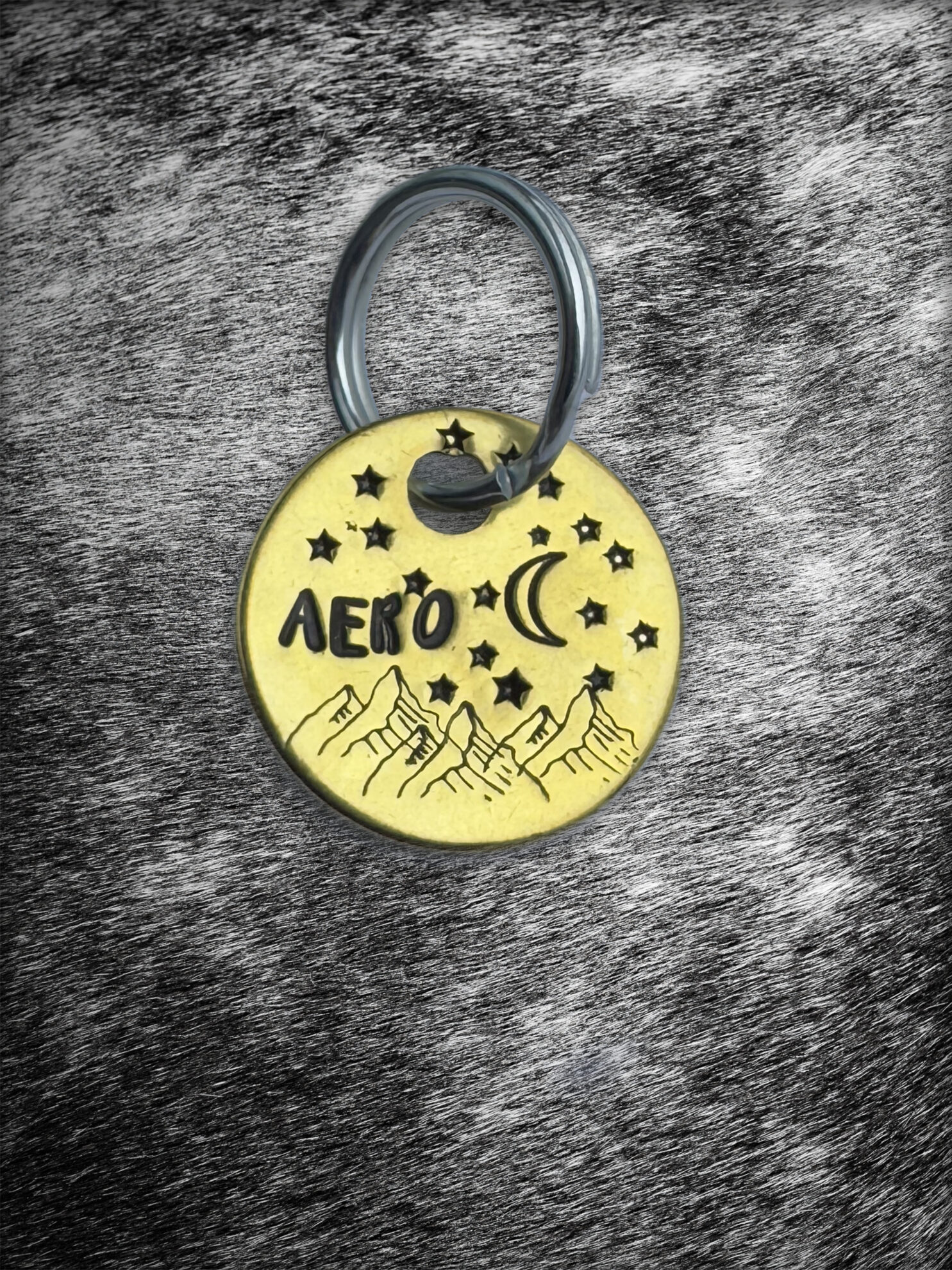 The Starry Night Custom Horse Tag