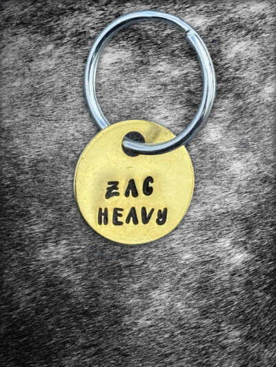 Brass Tag with Two Names